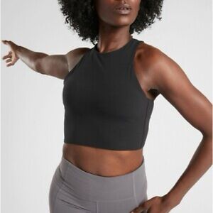 Athleta Conscious Crop Top in black